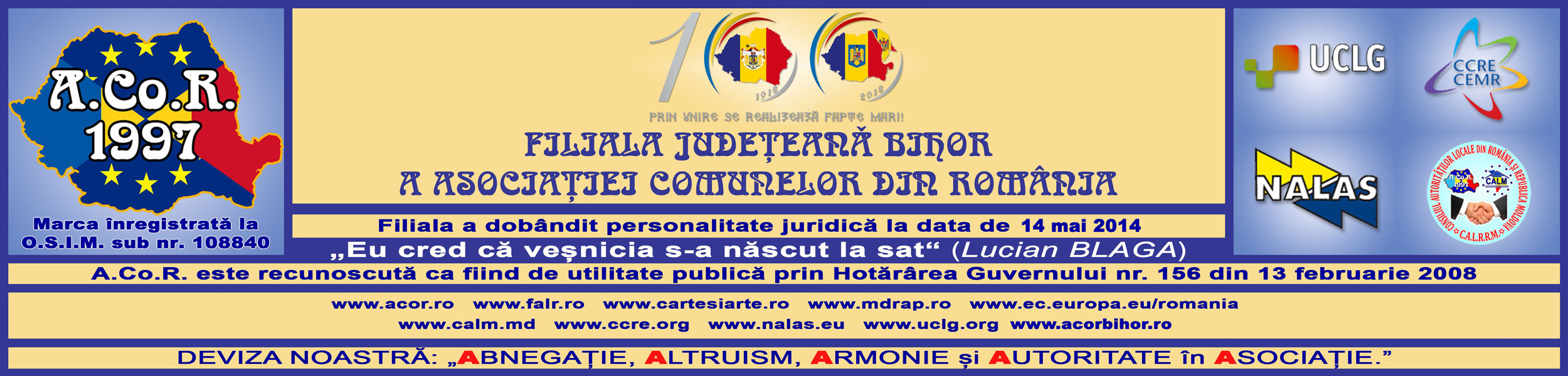 Site-ul vechi al ACoR Bihor Logo